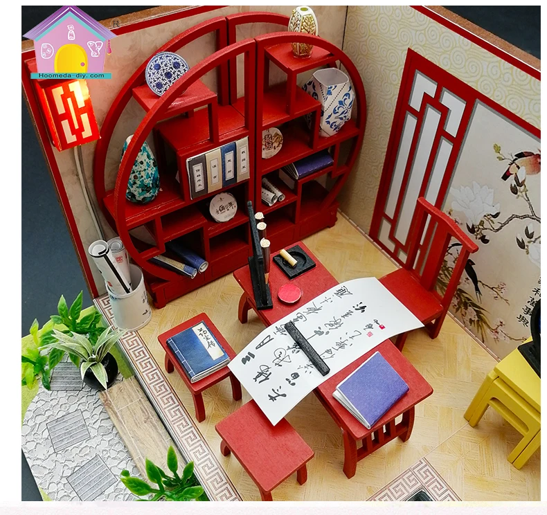 CUTEBEE DIY деревянный кукольный домик кукольные домики Миниатюрный Кукольный дом мебель набор Каса Музыка Led игрушки для детей подарок на день рождения