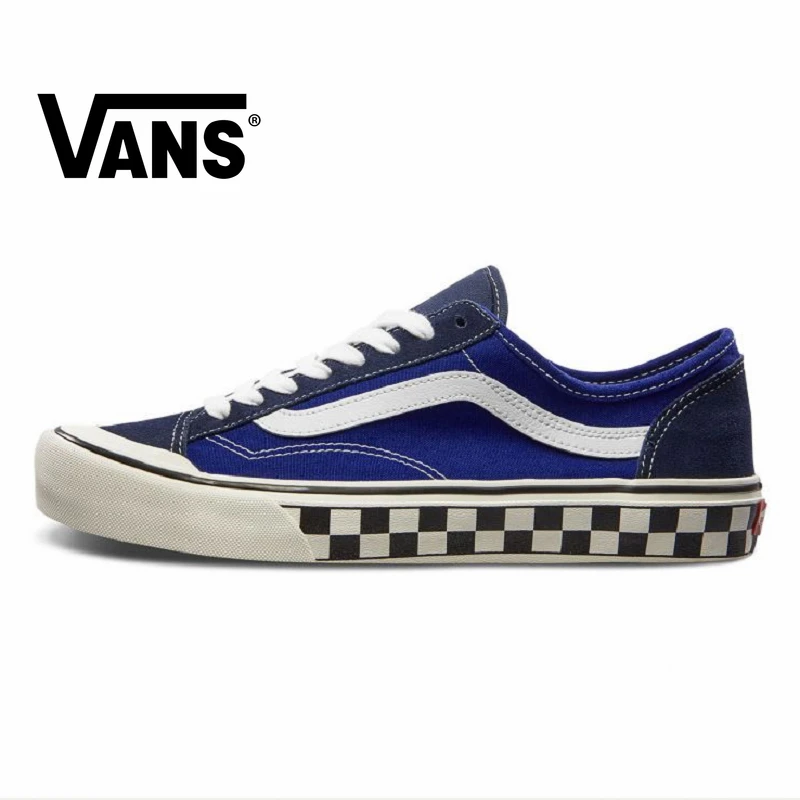 VANS style 36 DECON SF Мужская и женская обувь оригинальная аутентичная темно-синяя уличная стильная сетчатый светильник Новинка VN0A3MVLVS9