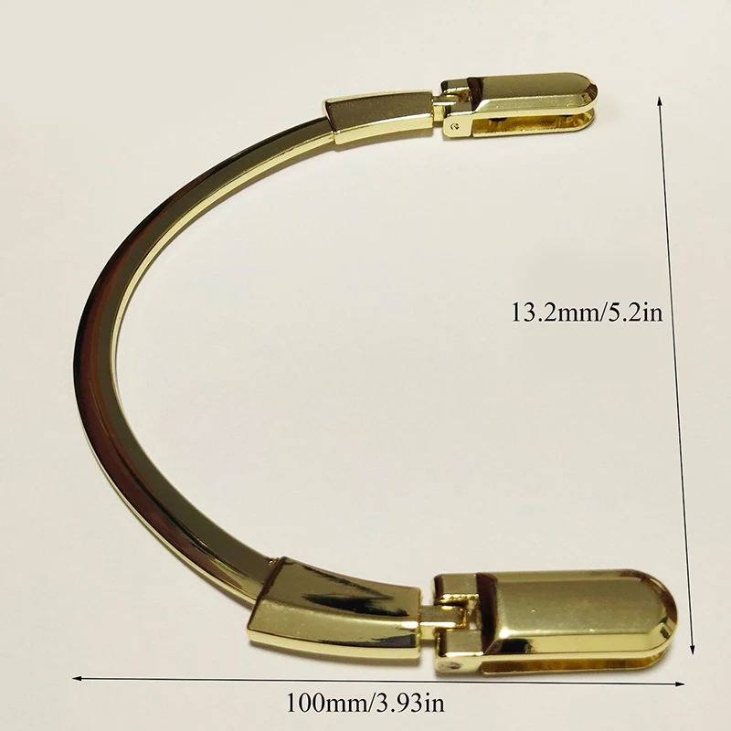 Золотистые полукруглые металлические ручки для сумок, сменная сумка, ручка, кошелек для изготовления, ручная работа, аксессуары для сумок, высокое качество