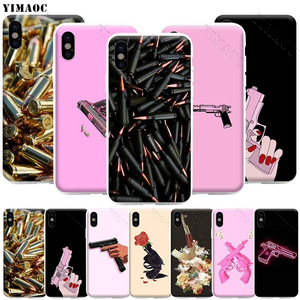 YIMAOC Shooting So Cool Gun Phone Case for iPhone 11 Pro XS X XR Max 8 7 6 6S Plus SE 5S | Мобильные телефоны и
