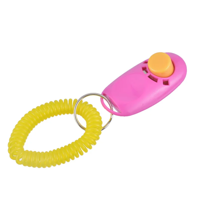 Анти-потеря переносное кольцо для дрессировки собак с кольцом и пряжкой Кнопка кликер звуковой тренажер инструмент для дрессировки домашних животных браслет аксессуар