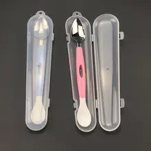 

1 Set Feeding Spoon Double-headed Tableware Easy Feeding Children Scraper Tool Spoon Food Scraper for Home Use