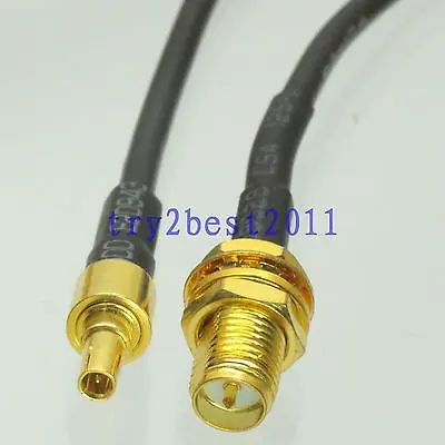 DHL/EMS 50 наборов RG174 CRC9 штифт для RP-SMA штифт перегородки RF гибкий соединительный кабель 6 дюймов-C1