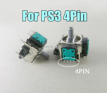 

2pcs Original used 4pin Green 3D Joystick for ps3 Replacement green 3D joystick analog Thumb stick for PS3 controller Dualshock3
