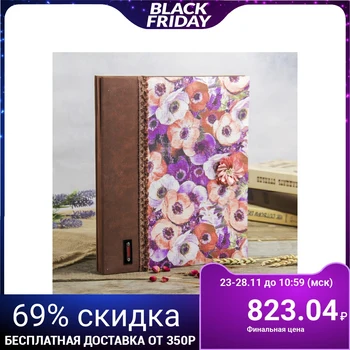

Photo album magnetic 10 sheets "Floral background" textiles 32,5х27,5х4 cm 3724985