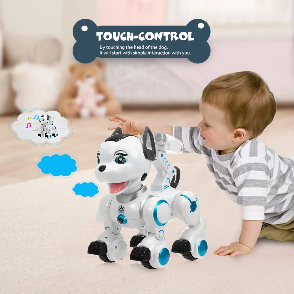 

RC Toys for Children K10 Intelligent Dog Remote Control Robot Dog Programmable Touch-sense Music Song Kids Toy