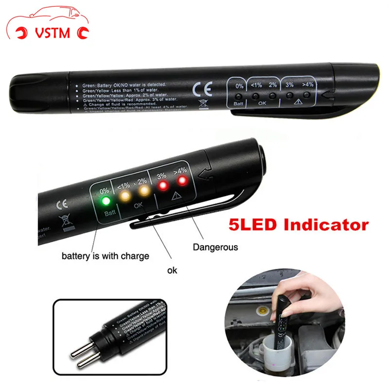 Car Brake Fluid Tester Diagnostic Tools 5 Leds Testing | Автомобили и мотоциклы