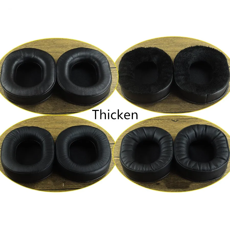 Sheepskin Ear Pads Oval 100 X 85MM for Sony FOR Audio Technica ATH M20 M30 M40 M50 M50X M70X MSR7 and More Large Headphone