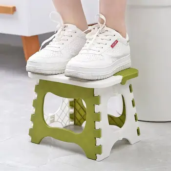 

Folding Stool,portable folding stool,kitchen step Stools Thickened plastic stool for bedroom kitchen bathroom and outdoor.