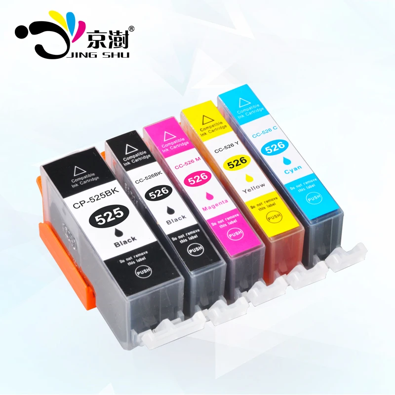 5 шт. PGI 525 CLI 526 pgi cli526 принтер чернильный картридж для canon pixma IP4850 IP4950 IX6550 MG5150 MG5250 MG5350