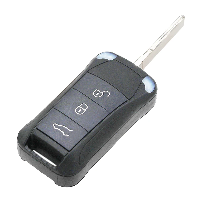 Чехол брелок для Porsche Cayenne 4/3 + HU66 blade 2 3 кнопки 2/2003 1 кнопки|Ключ от авто| |