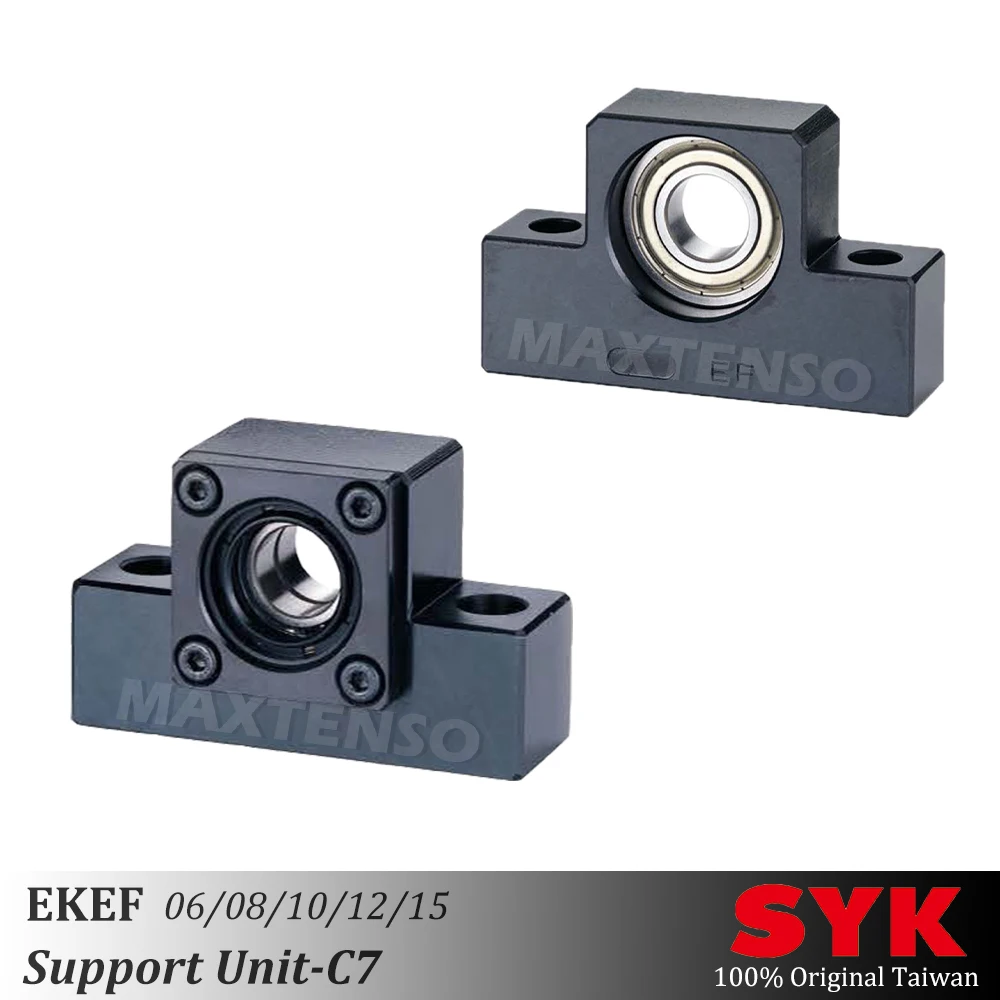 

SYK Support Unit Set EKEF Professional EK06 EK08 EK10 EK12 EK15 with C7 EF06 EF08 EF10 EF12 EF15 for ball screw TBI sfu Taiwan