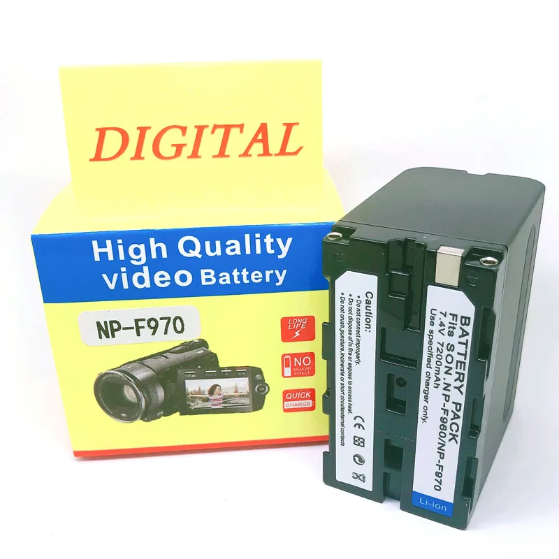 NP-F970 NPF970 NP F970 F960 F930 Батарея для SONY np-f F770 F750 F570 F550 MC1500C 190P 198 F950 MC1000C HD1000C V1C Z5C Z7C светодиодный