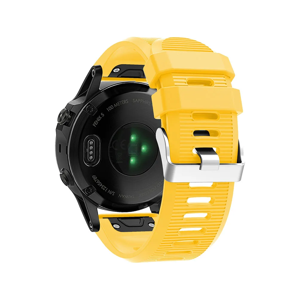 Силиконовый ремешок для часов Garmin Fenix 5 6 6S 5X 6X Pro GPS 3HR D2 силиконовые фитнеса|Ремешки