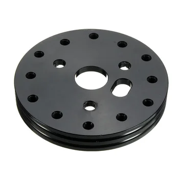 

Black 0.5 Hub Aluminum For 5 6 Hole Steering Wheel To Grant 3-Hole Adapter 1/2