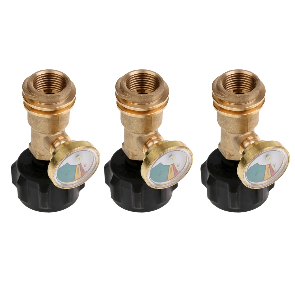 3Propane Tank Gauge Leak Detector For QCC1/Type1 Cylinder Gas Pressure Meter
