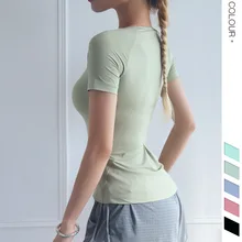 Жилет для йоги, дышащая и быстросохнущая Спортивная футболка, Женский облегающий спортивный бюстгальтер, Женские топы для занятий спортом на открытом воздухе, TX1182