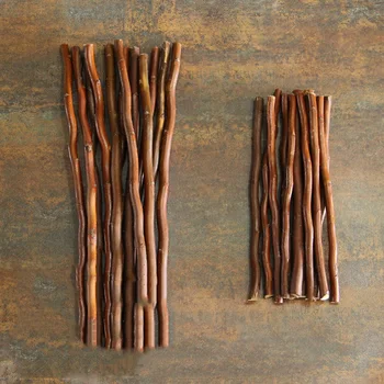 

20PCS Wooden Stick Natural Willow Branch Log Discs Sticks DIY Crafts Supplies For Wedding Party Painting Decoration