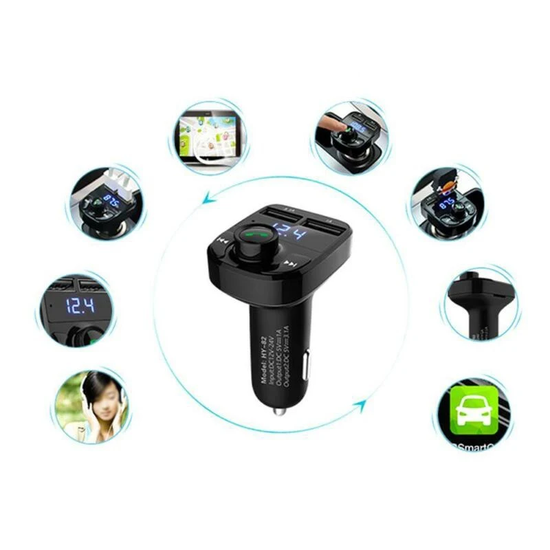 Bluetooth fm-передатчик беспроводной радио адаптер MP3-плеер двойной зарядное устройство USB Bluetooth fm-передатчик