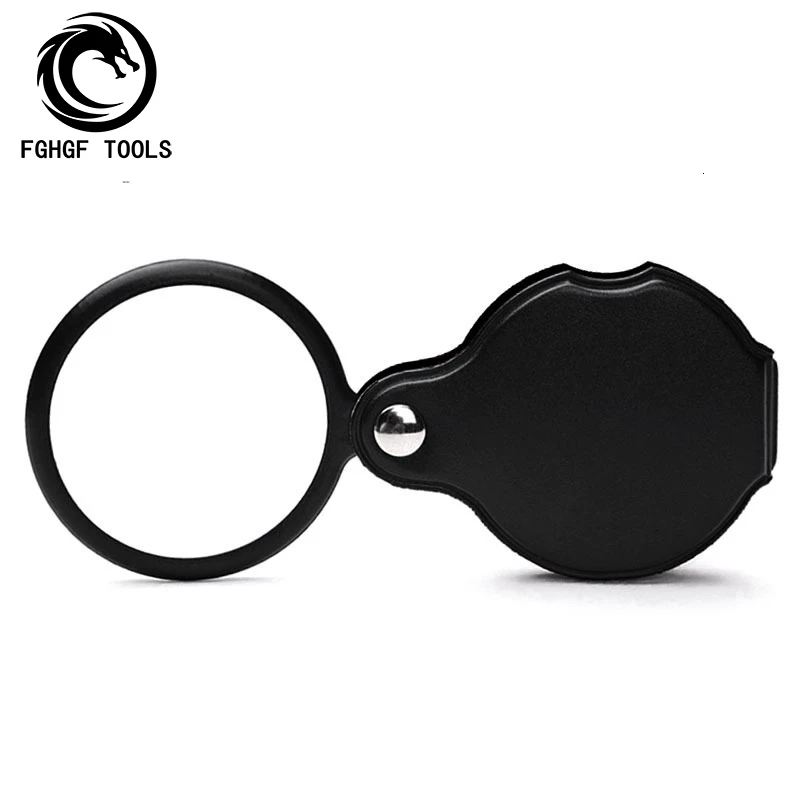 

FGHGF Portable Folding Mini 5x45mm Loupe Pocket Ultra-thin Magnifier Reading Handheld Magnifying Glass
