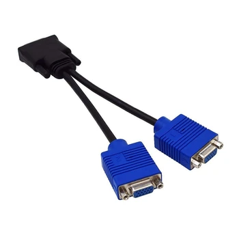 

Dms-59 Pin Male To Dual Vga Female Y Splitter Adapter Cable