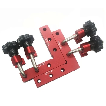 

6Pcs/Set 120x120Mm Square Ruler L Block Ruler 90 Degree Right Angle Positioning Panel Fixing Clip Woodworking Carpenter Tools