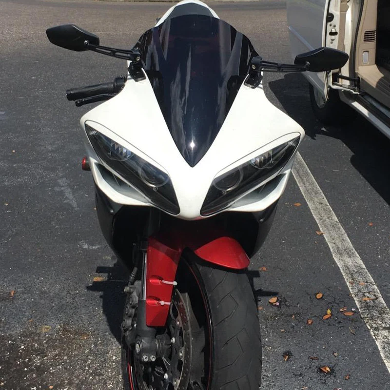 Ветер экран для 2007 2008 Yamaha YZF-R1 YZF R1 1000 ветер экран дефлекторы лобовое стекло дым черный Иридиум - Цвет: Dark Smoke