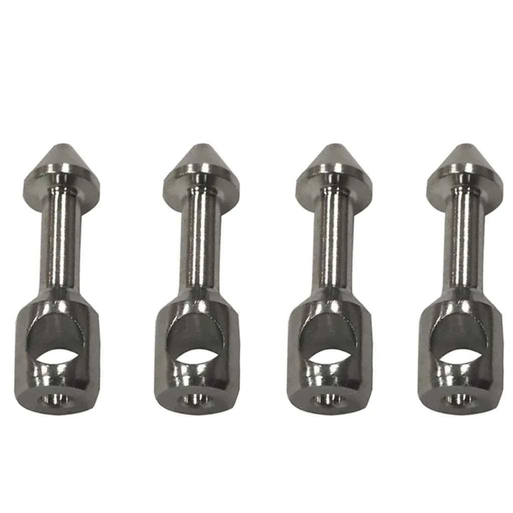 Fishing Spear 4 Pieces Stainless Steel Nail Barbed Fish Fork Harpoon Accessories Launch Arrow Spear Rod Gig Rod Tool
