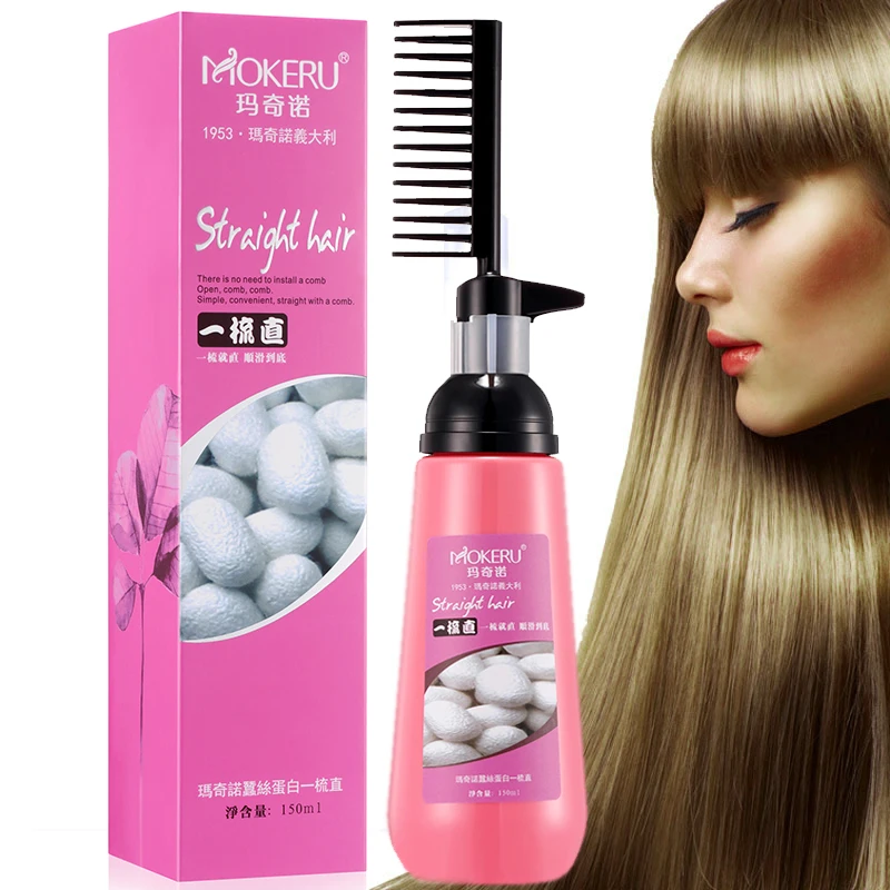 Mokeru Nourishing Fast Smoothing Collagen Hair Straightening Cream for Woman Keratin Hair Treatment Straightening