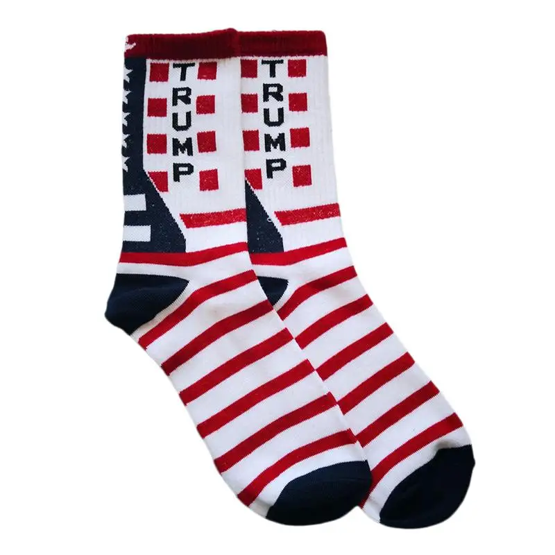 High Quality Comfortable Cotton Socks Donald Trump Republican GOP Election Voting Socks Unisex Stretchable Cotton Socks