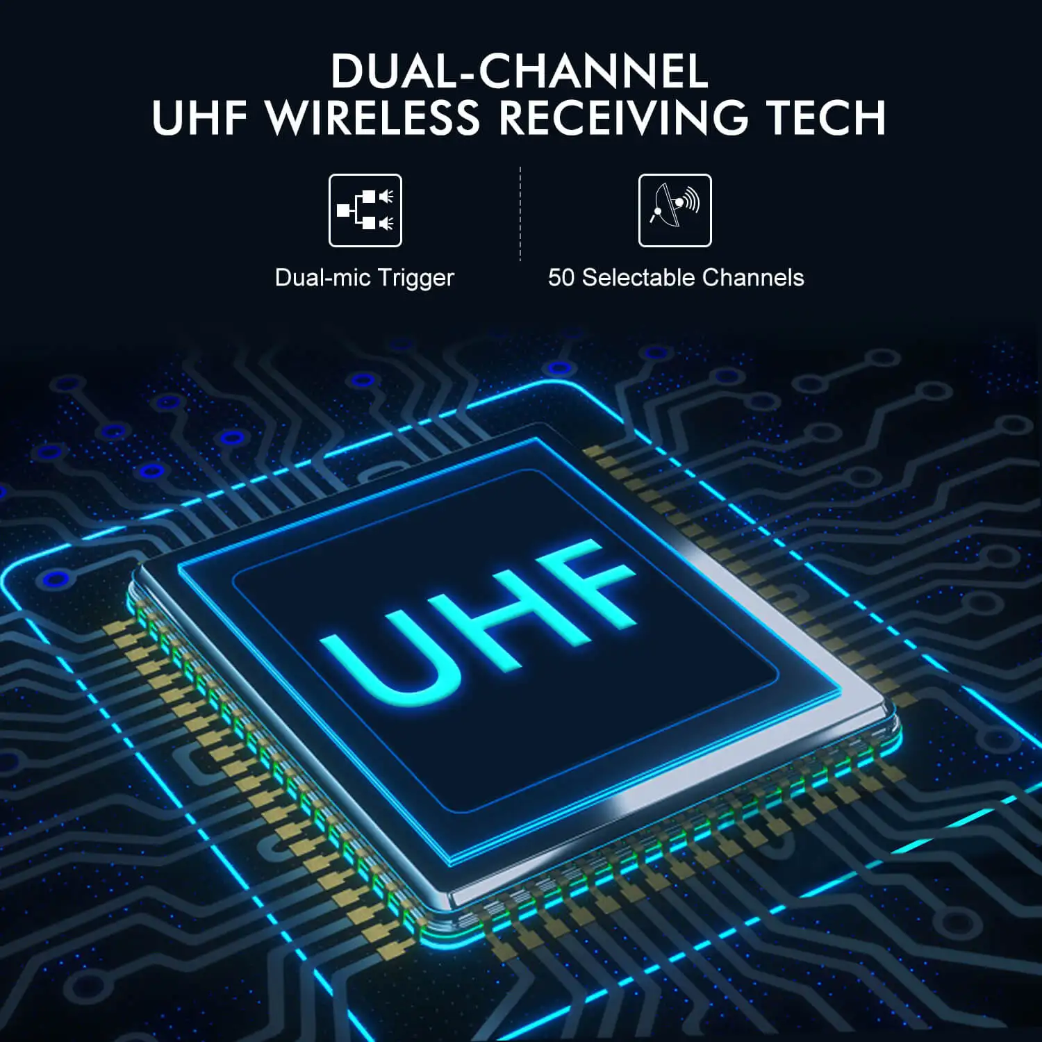 UHF профессиональный беспроводной петличный микрофон Lavalier с портативный передатчик-всенаправленный DSLR беспроводной микрофон