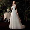 Boho robe de mariee vestido novia wedding dress longue Robe De Soiree simple robe de soiree bride to be gown lace robe ► Photo 3/6