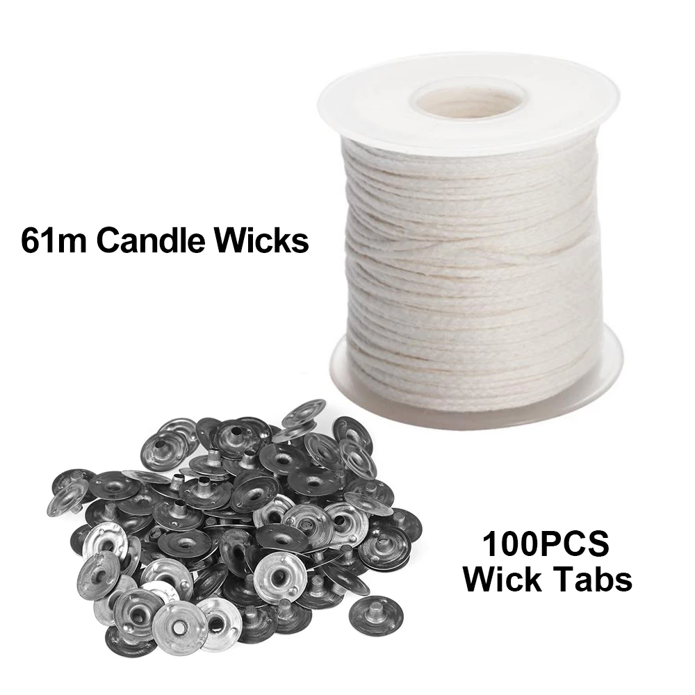Candle Wicks for Candle Making DIY Homankit Candle Making Kit 100 dots