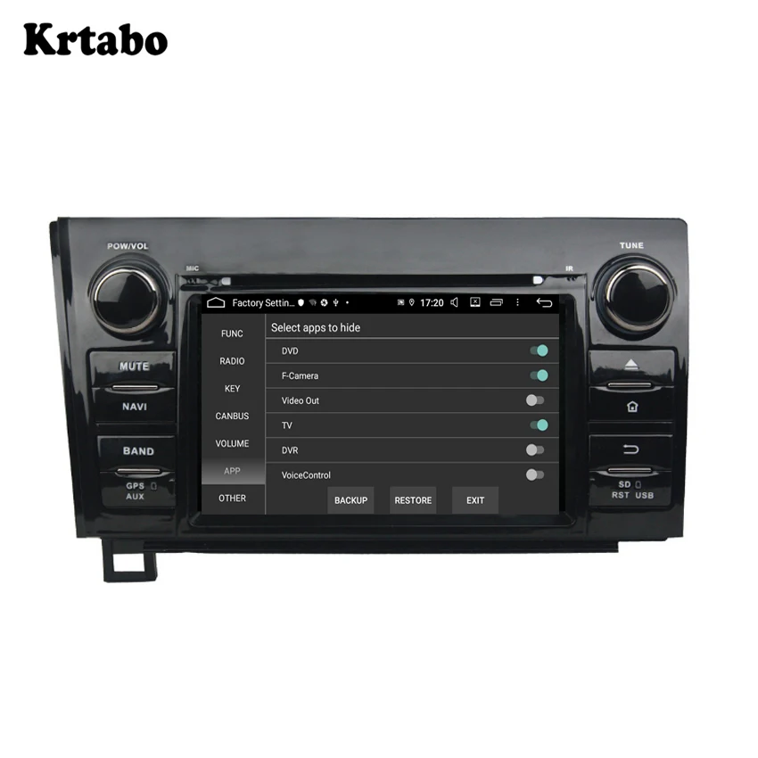 For TOYOTA Sequoia /Tundra 2010-2012 smart car navigation reversing image control screen one machine recorder support DVD