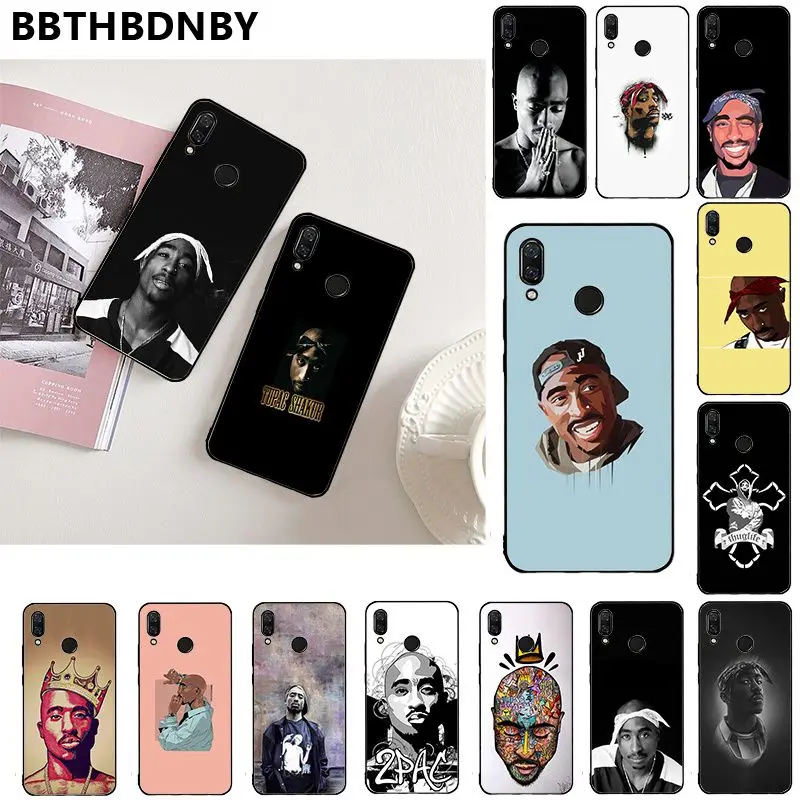 2pac tupac Capinha De для Redmi 4X Smart Cover черный мягкий чехол телефона Xiaomi 8 9 se 6 6pro 6A 4X7 note 5 7 |