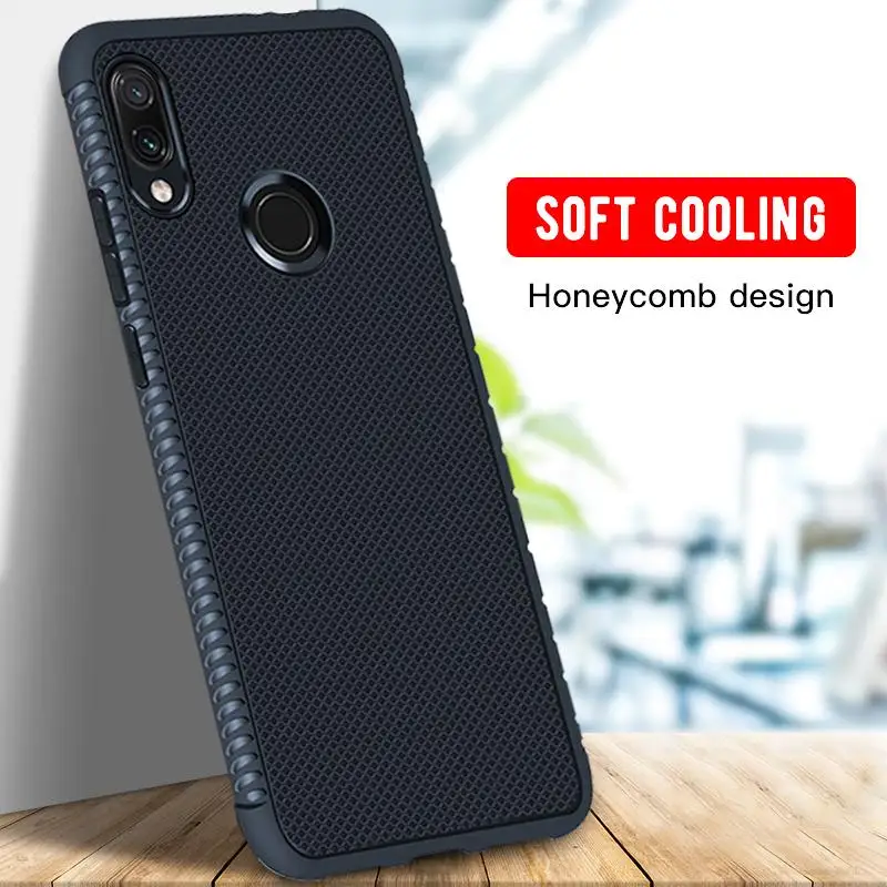 

Ultra Thin Phone Case For Xiaomi Redmi Note 7 Pro 5 6 Pro 6A 5 Plus Mi A2 Lite Heat Dissipation Silicone Cases Back Cover