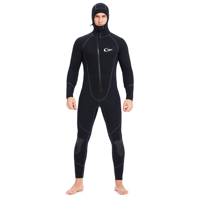 US $71.25 YONSUB Wetsuit 5mm  3mm Scuba Diving Suit Men Neoprene Underwater hunting Surfing Front Zipper Spe