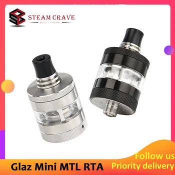 

Steam Crave Glaz Mini MTL 23mm RTA Tank Atomizer 2ml/5ml electronic cigarette Capacity tank with Single Coil Deck vs Zeus X
