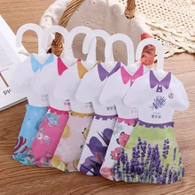 1 шт. натуральные растительные ароматные Висячие мешки для специй саше для одежды дезодорирующая бумага Милая юбка освежители воздуха товары для дома