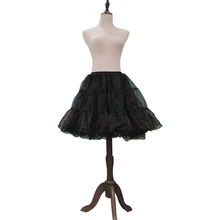 Дешевые белые и черные свадебные тюлевые сетчатые кринолиновые нижние юбки, дамские двухслойные мини-юбки с эластичной резинкой на талии, рождественские вечерние юбки для выпускного вечера