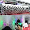 Customized 12x2x3 Meters Inflatable Straight Channel / Silver Blow-up Tunnel With LED Lights - BG-T0076 6