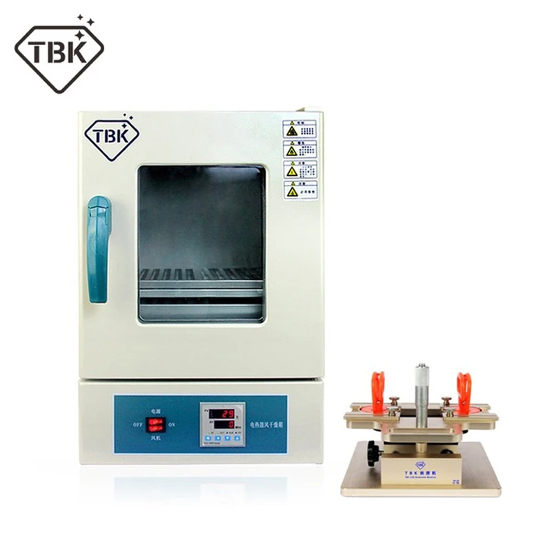 TBK-928 LCD Dismantle Machine manual frame Separator + TBK-228 Eletric Heating And Air Blow Seperating Roaster LCD Repairing