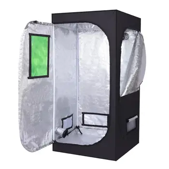 

80*80*160cm Garden Home Use Dismountable Hydroponic Plant Growing Tent with Window Green & Black Color