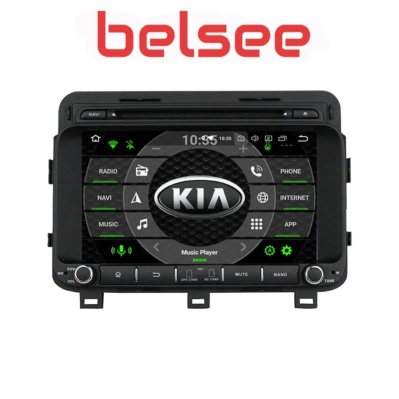 Belsee DSP 8&quot Touch Screen Ram 4G Android 9.0 Car Radio GPS Navigation Multimedia Head Unit Stereo for Kia Optima K5 2014 2015 |