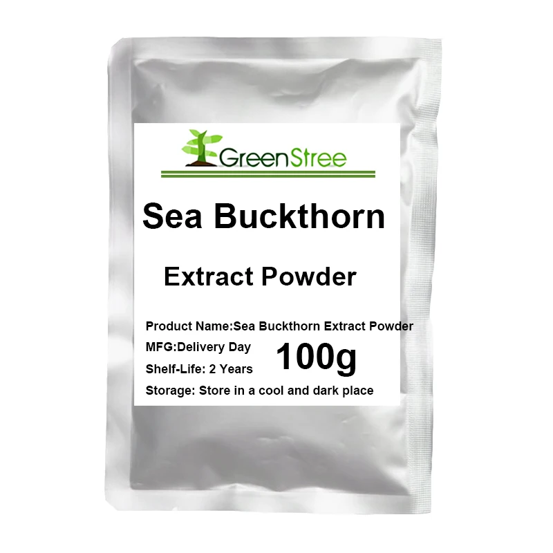 

Hippophae rhamnoides extract Relieving cough and expectorant, promoting digestion and strengthening immune system sea buckthorn