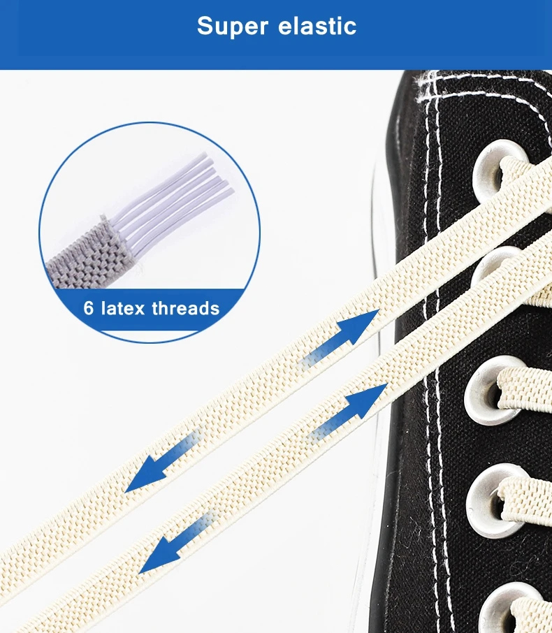 1 Pair No Tie Shoelace Elastic Shoelaces Leisure Sneakers Quick Flat Shoelaces Lazy Shoe Laces Nice Buckle Kids and Adult Unisex 1 Pair No Tie Shoelace Elastic Shoelaces Leisure Sneakers Quick Flat Shoelaces Lazy Shoe Laces Nice Buckle Kids and Adult Unisex