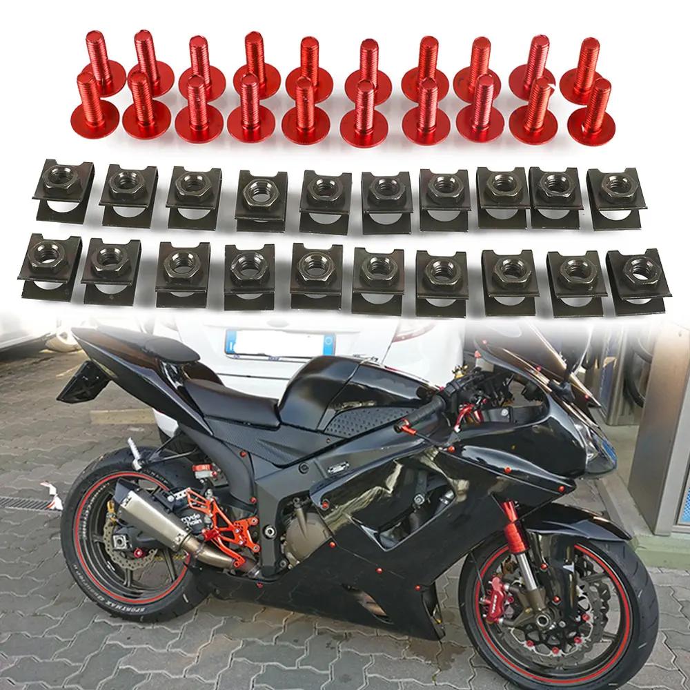 Для HONDA CBR600F2 F3 F4 F4i VTX1300 VTX1300C в байкерском стиле и ретро винты обтекателей застежки