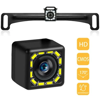 

Car License Plate Backup Camera Rearview Reverse Parking Night Vison DIY Kit 170° Wide Viewing Range