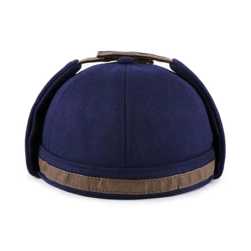 JAMONT, зимняя мужская шапка Skullcap, защитная шапка для ушей, мужские шапочки, шапка для улицы, теплые шапочки, Casquette Gorras - Цвет: As shown