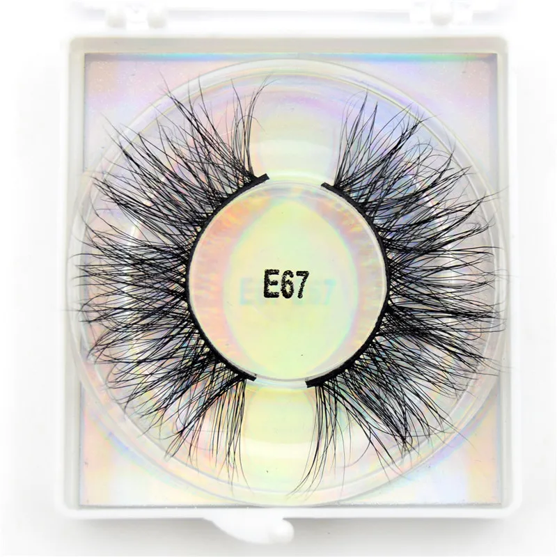 E67 Round Visofree 3D ресницы 25 мм накладные ресницы драматические Объемные Накладные ресницы "крест-накрест" Накладные ресницы бескровные настоящие норковые ресницы макияж - Цвет: E67 Round